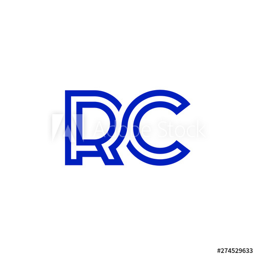 500x500 Letter R C Icon Logo Design Concept