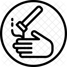 256x256 Chemical Reaction Icon Of Line Style