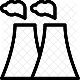256x256 Atomic Reactor Icon Of Line Style