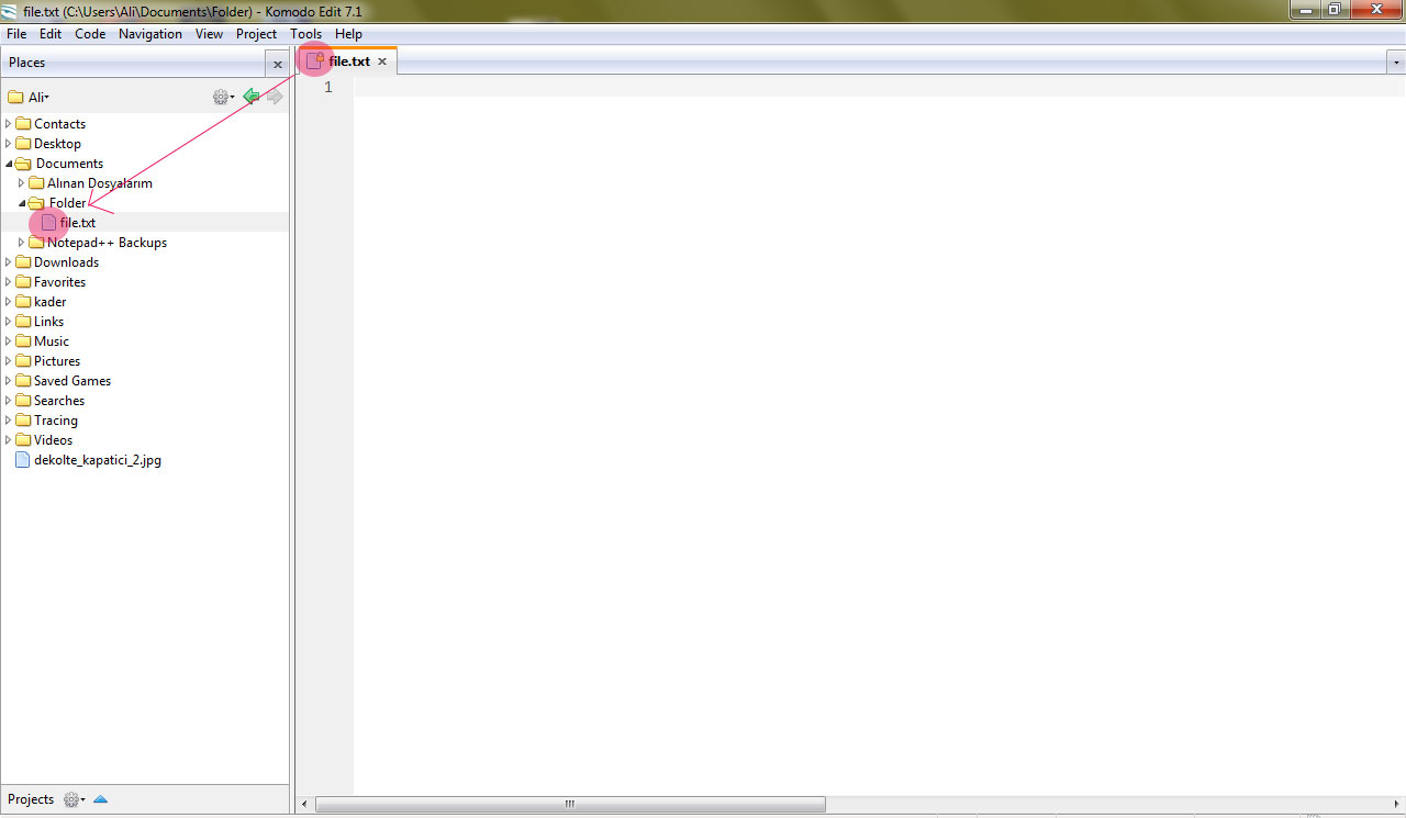 1280x745 Read Only Icon In Places On Komodo Edit
