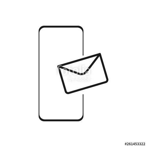 500x500 New Email Notification On Mobile Phone Smartphone Screen New