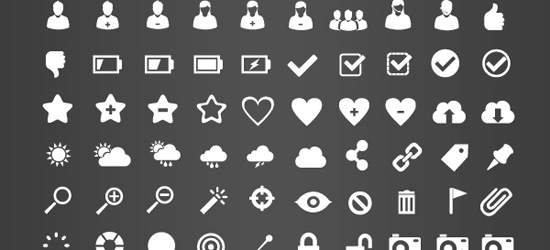 550x250 Free Icon Pack Retina Display Ready Icons