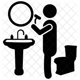 256x256 Hair Setting Icon Of Glyph Style