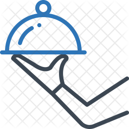 256x256 Ready To Serve Icon Of Line Style