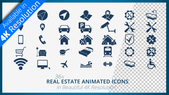 590x332 Real Estate Animated Icon Set Alpha