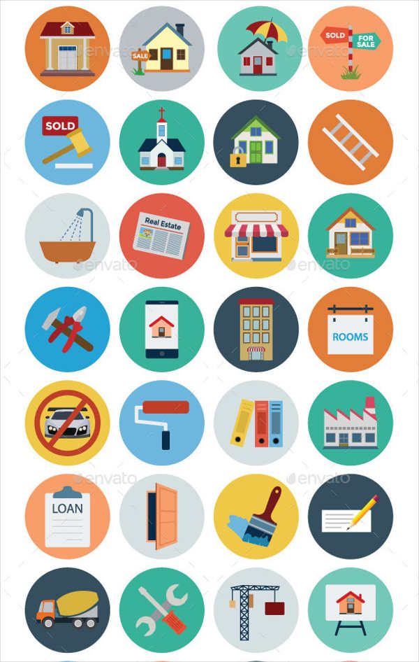 600x946 Real Estate Icons