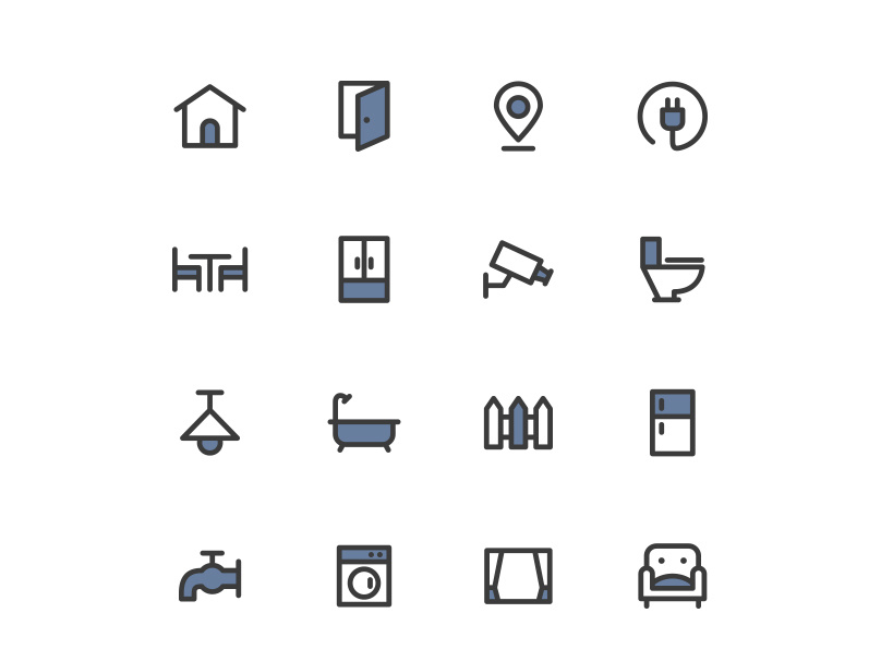 808x606 Real Estate Icons