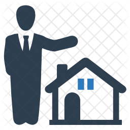 256x256 Real Estate Broker Icon Of Flat Style