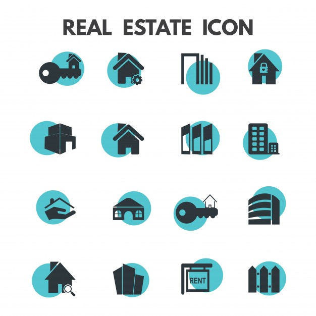 626x626 Real Estate Icons Vector Free Download