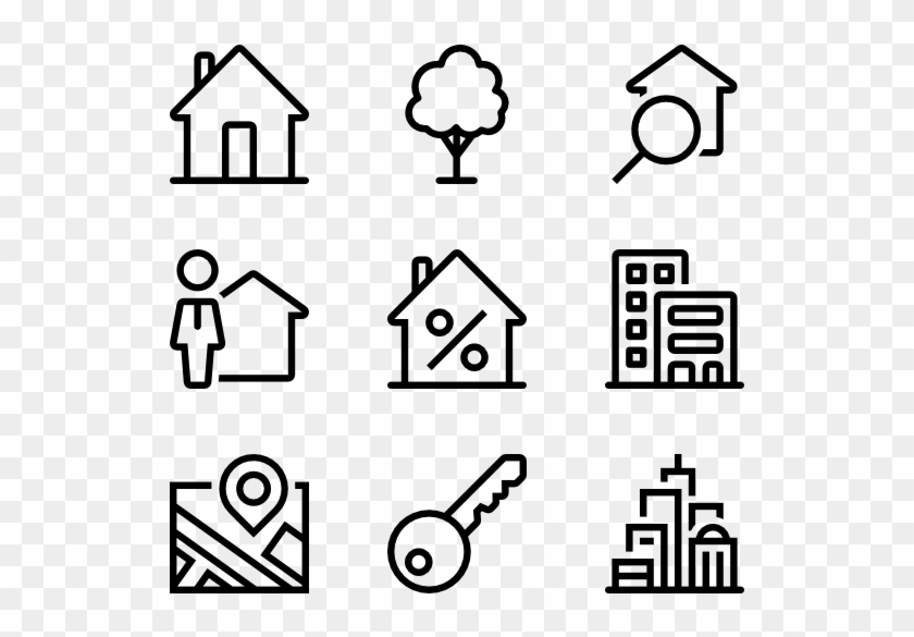 840x585 Real Estate Icons