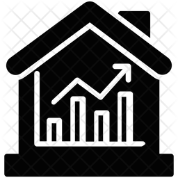 256x256 Real Estate Market Icon Of Glyph Style