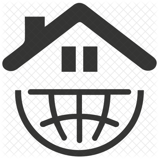 512x512 Real Estate Company Icon Of Glyph Style