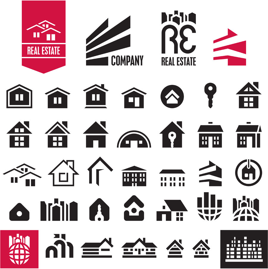 900x902 Real Estate Icon Set Free Vector Graphic Download