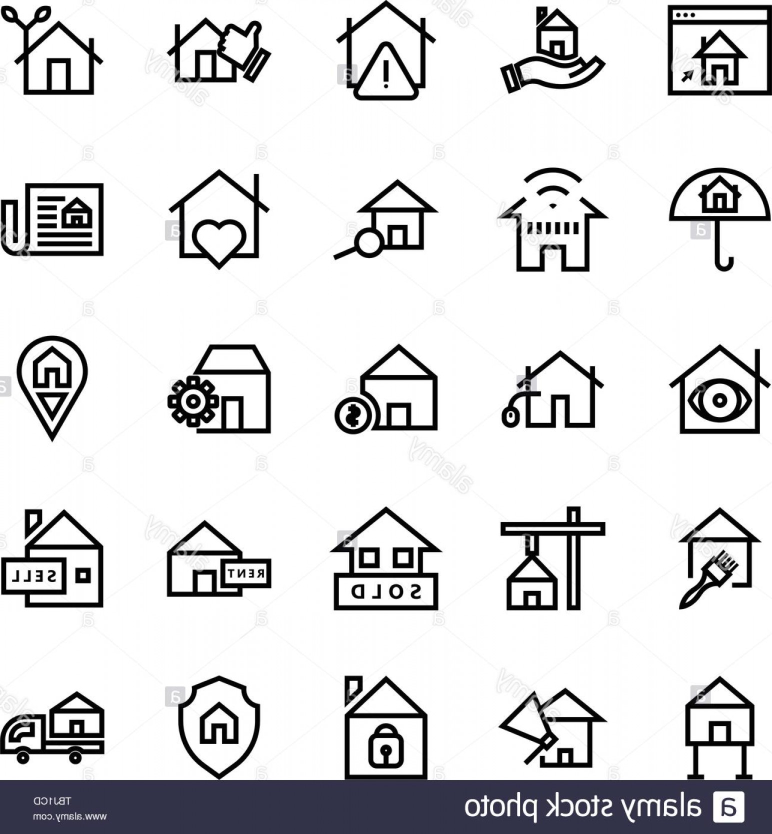 1544x1668 Real Estate Icons Vector Hoodamathrun
