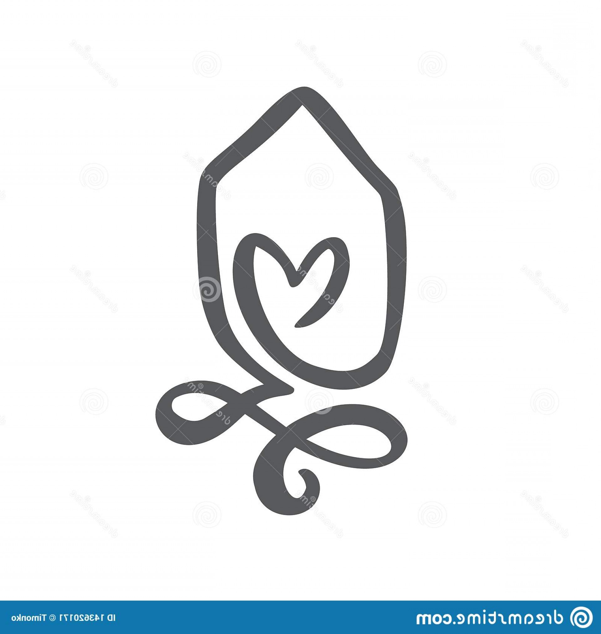 1920x2026 Simple Calligraphy House Heart Real Vector Icon Consept Comfort