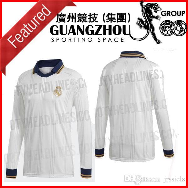 600x600 Real Madrid Icon Long Sleeve Retro Jersey Home