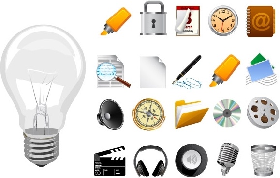 579x367 Realistic Vector Icons Free Vector In Encapsulated Postscript