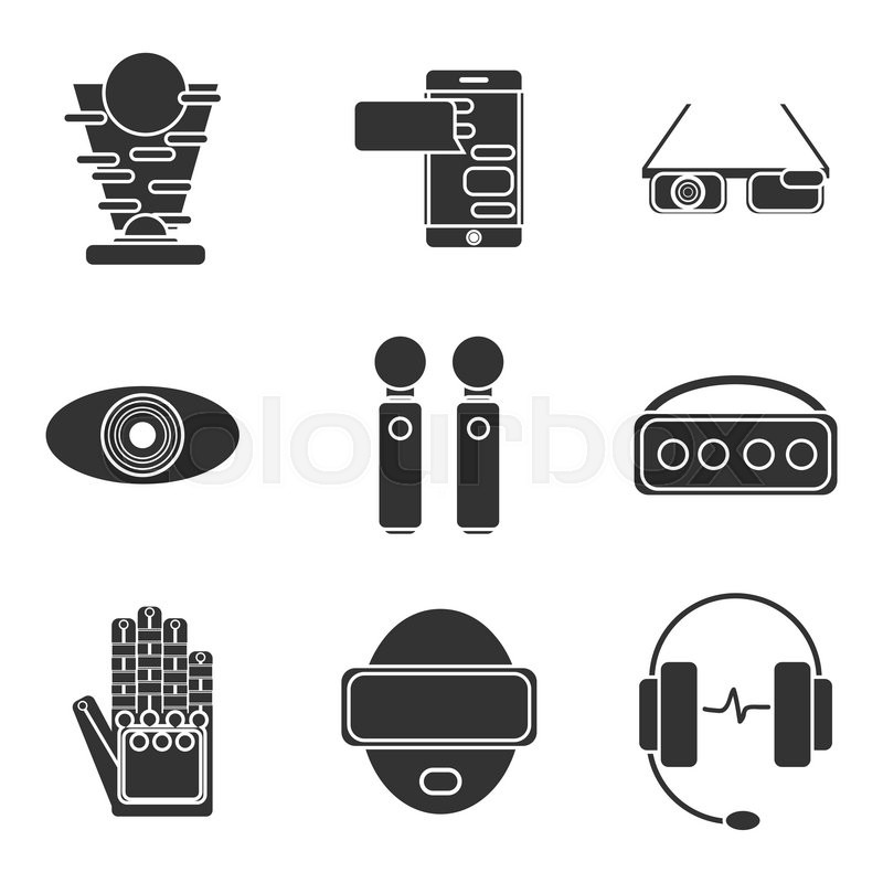 800x800 Virtual Reality Icon Set Vector Stock Vector Colourbox