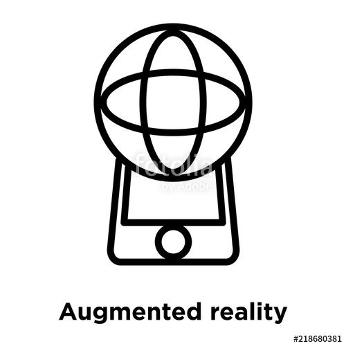 500x500 Augmented Reality Icon Isolated On White Background Modern