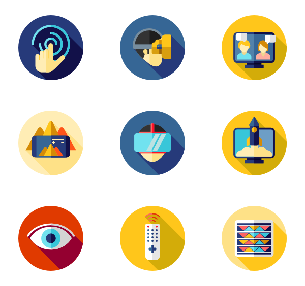 600x564 Augmented Reality Icons