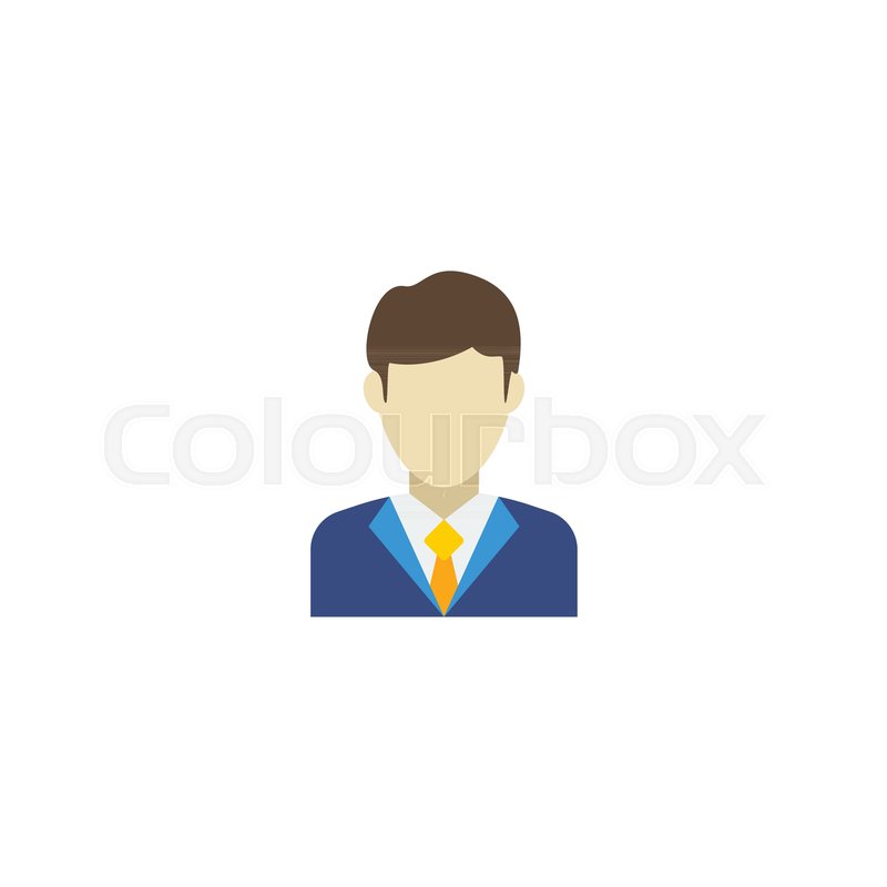 800x800 Flat Icon Realtor Element Vector Stock Vector Colourbox