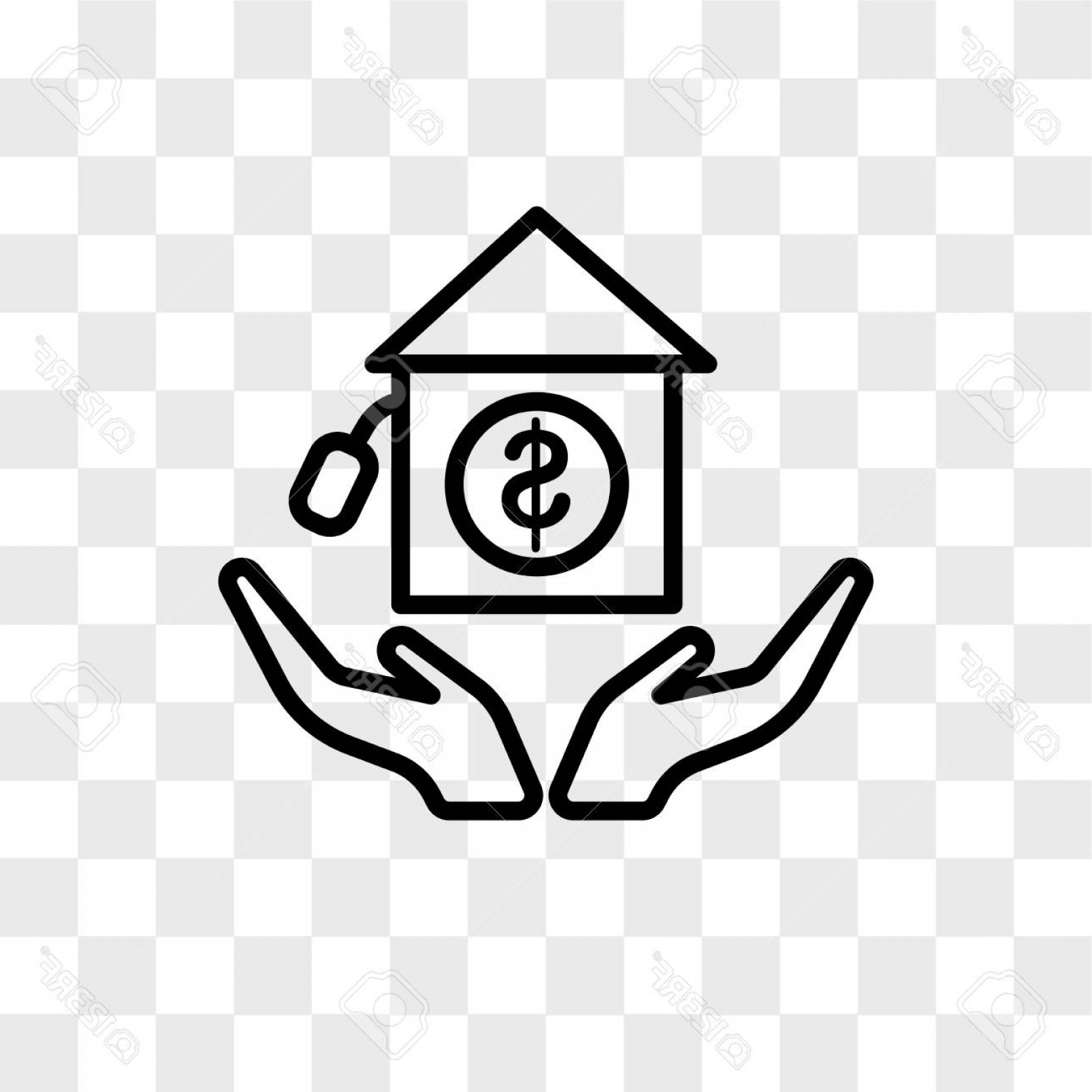 1560x1560 Photostock Vector Real Estate Vector Icon Isolated On Transparent