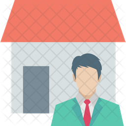 256x256 Realtor Icon Of Flat Style