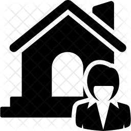 256x256 Realtor Icon Of Glyph Style