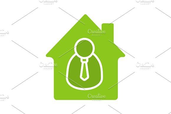580x386 Broker, Realtor Glyph Color Icon Property Design Glyphs