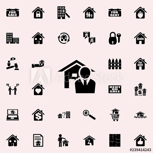 500x500 Realtor Icon Real Estate Icons Universal Set For Web And Mobile