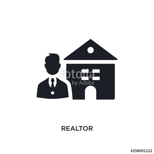 500x500 Realtor Isolated Icon Simple Element Illustration From Real