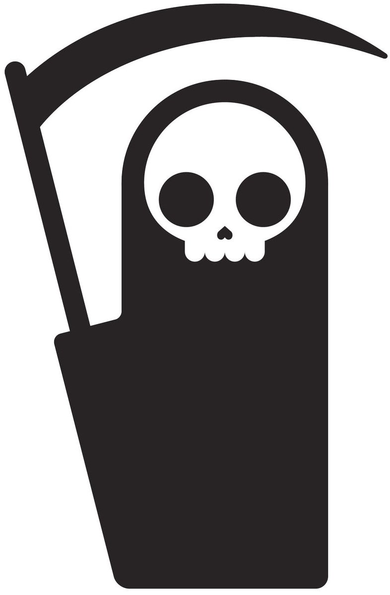 786x1199 Simple Grimm Reaper Icon Vinyl Decal Sticker Shinobi Stickers