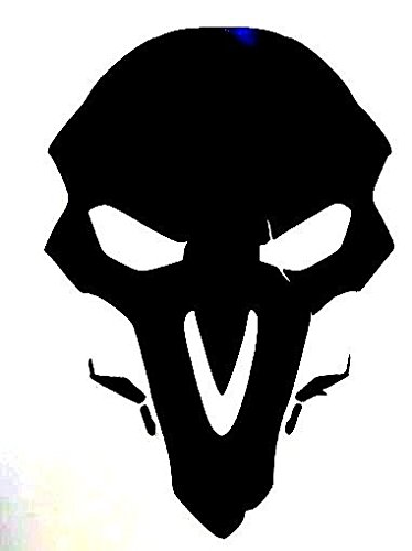 374x500 Overwatch Video Game Reaper Mask Vinyl Stickers Symbol