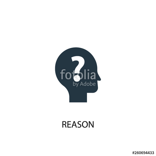 500x500 Reason Icon Simple Element Illustration Reason Concept Symbol
