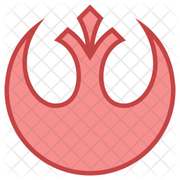 256x256 Rebel Icon Of Colored Outline Style