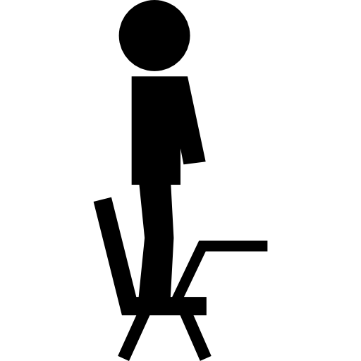 512x512 Rebel Student Standing On A Chair Icons Free Download