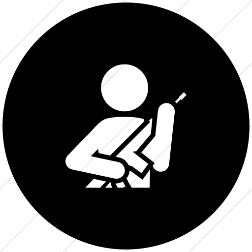 512x512 Iconsetc Flat Circle White On Black Ocha Humanitarians People