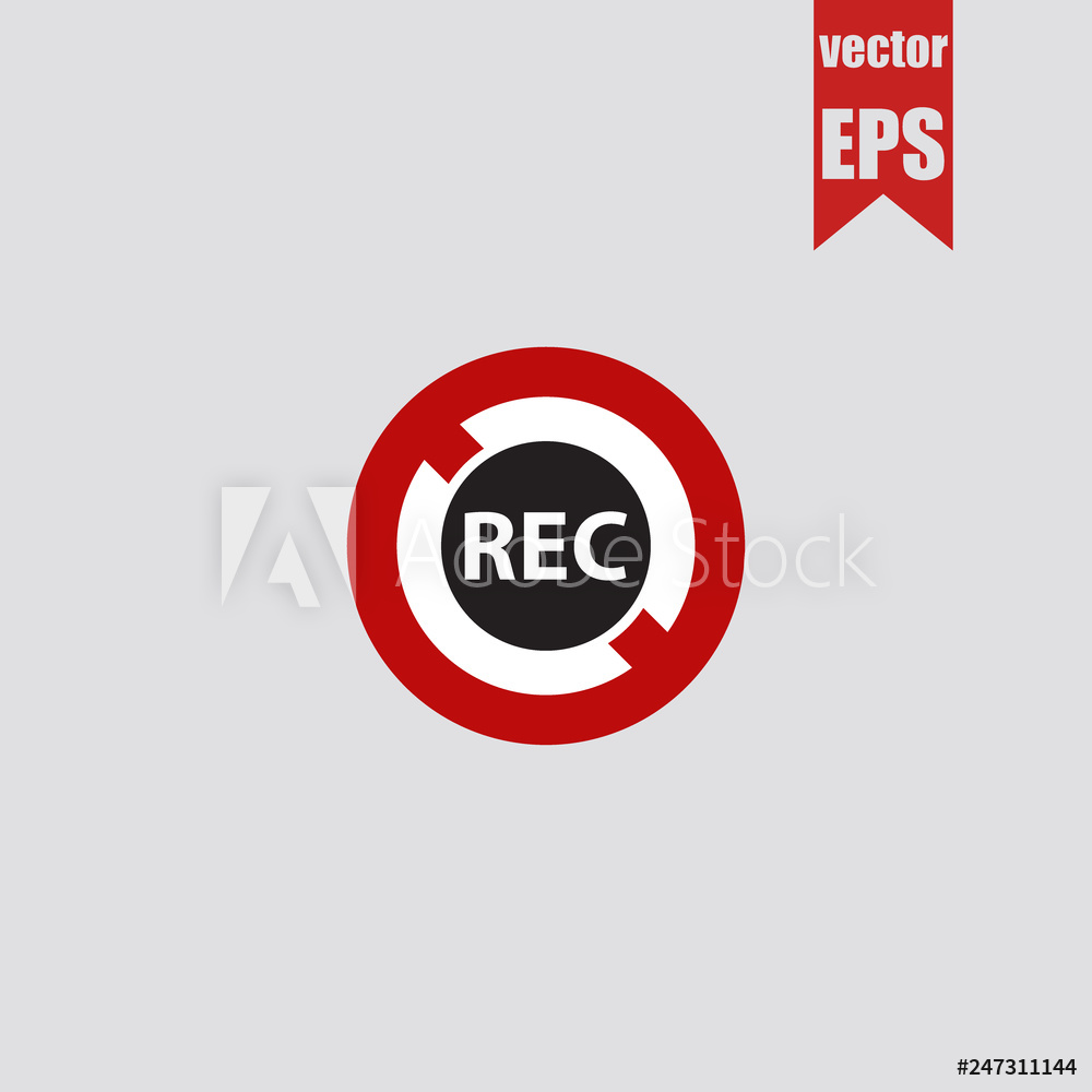 1000x1000 Photo Art Print Forbidden Rec Icon Vector Illustration