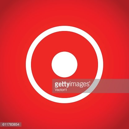 416x416 Rec Icon Stock Vector Illustration Flat Design Premium Clipart