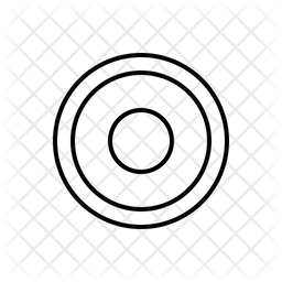 256x256 Rec Icon Of Line Style