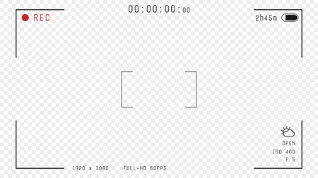Video Camera Viewfinder Overlay Full Hd Format Of Frame 450x253 Video Camera Viewfinder Overlay Full Hd Format Of Frame
