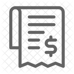 256x256 Receipt Icon Of Line Style