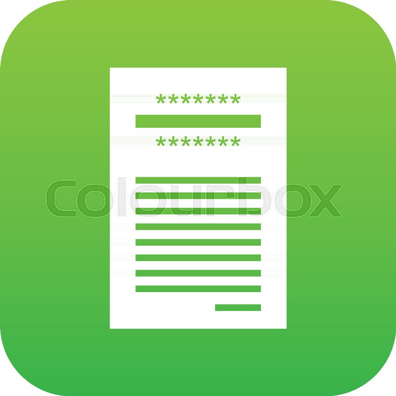 800x800 Sales Printed Receipt Icon Digital Stock Vector Colourbox