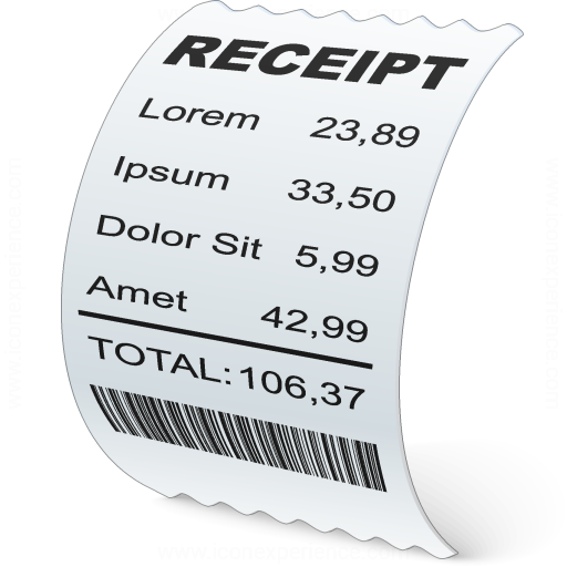 512x512 Iconexperience V Collection Receipt Icon