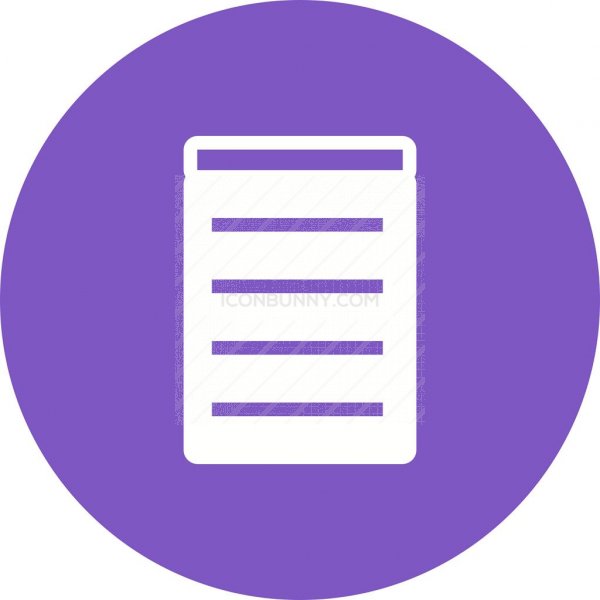 600x600 Invoice Flat Round Icon