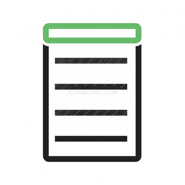 600x600 Invoice Line Green Black Icon