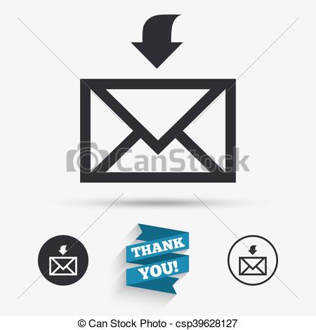 450x470 Mail Receive Icon Envelope Symbol Get Message Sign Mail