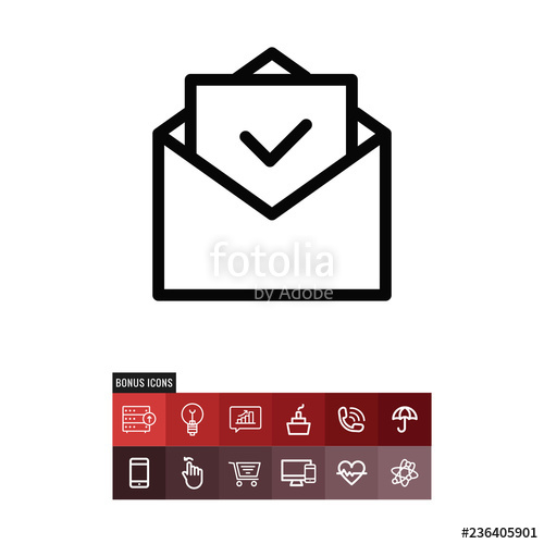 500x500 Received Vector Icon Stock Image And Royalty Free Vector