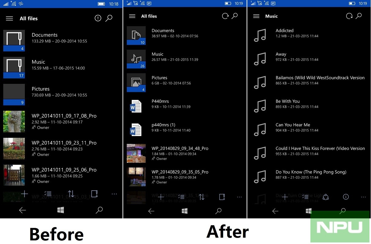 1212x800 Windows Mobile Onedrive App Updated New Folder Icons