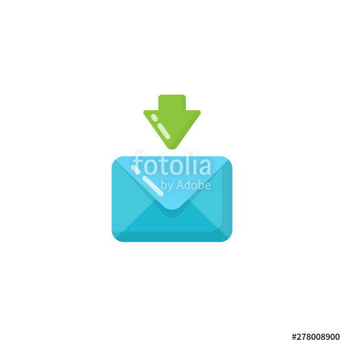 500x500 Incoming Message Envelope Icon Design Email Received Icon Design